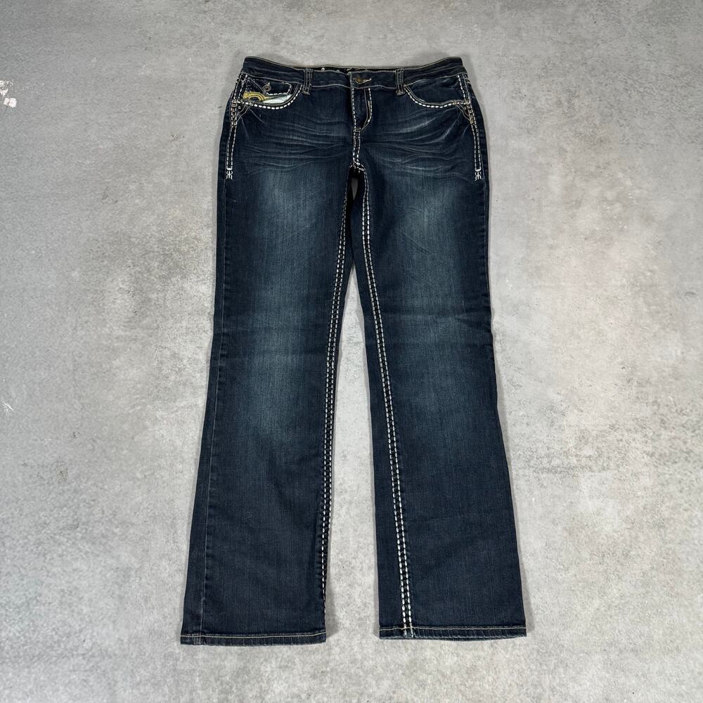 L.A. Idols Mid Rise Bootcut Jeans Womens Flare Size: 15